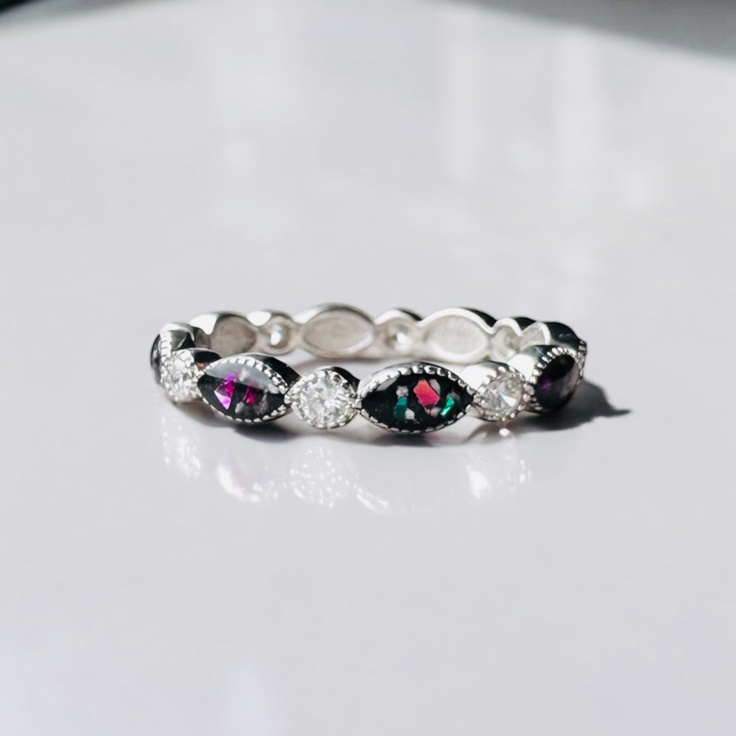 Full Eternity Crystal Marquise Ring