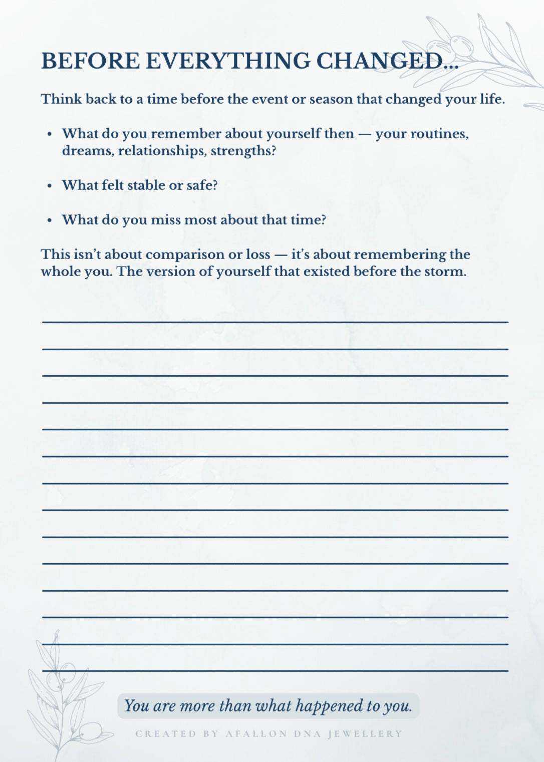Paperback Post Traumatic Growth Journal – Gentle Prompts for Healing