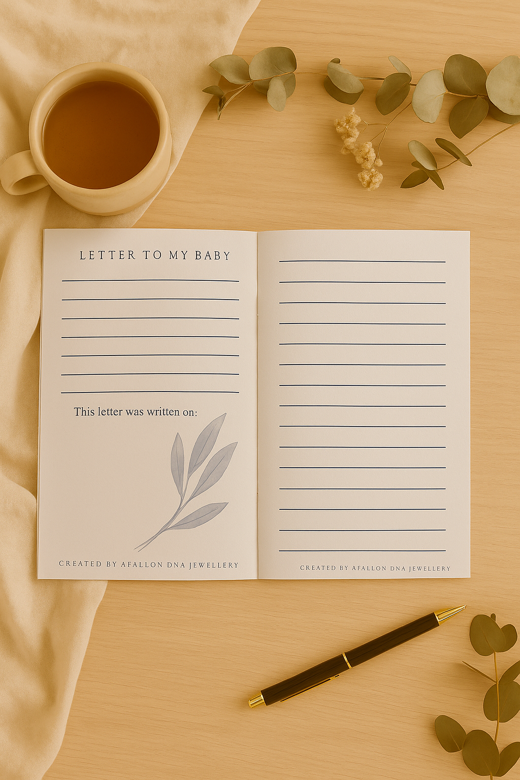 Booklet Style - Letter to My Baby – A Keepsake Booklet for Your Words of Love