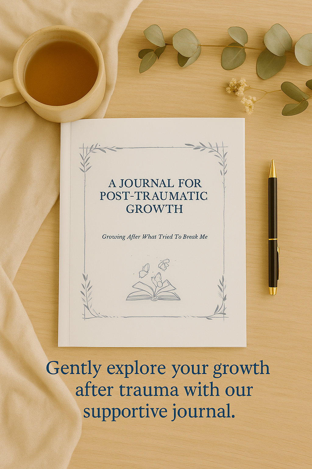 Paperback Post Traumatic Growth Journal – Gentle Prompts for Healing
