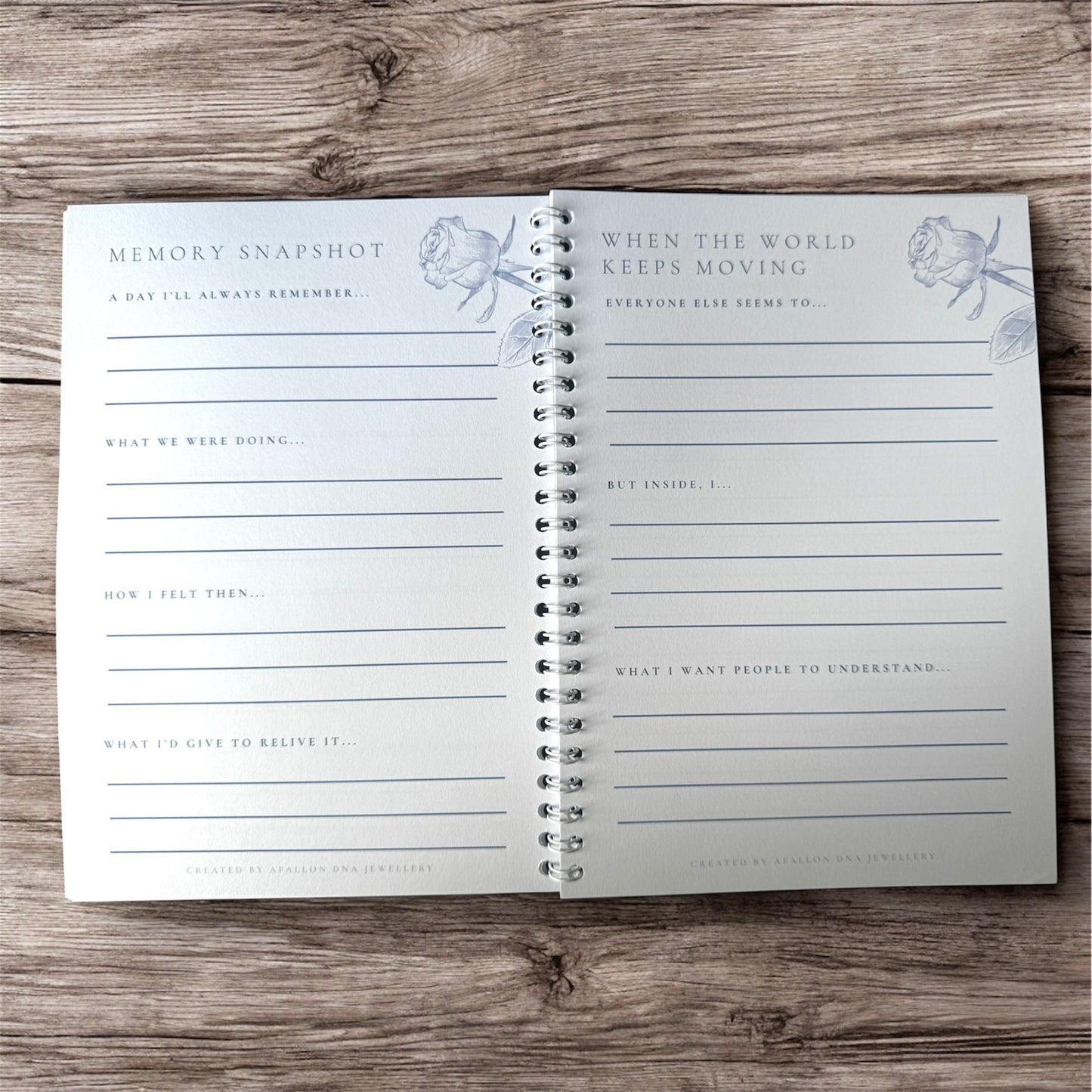 Paperback Grief Journal – Gentle Prompts for Bereavement & Healing