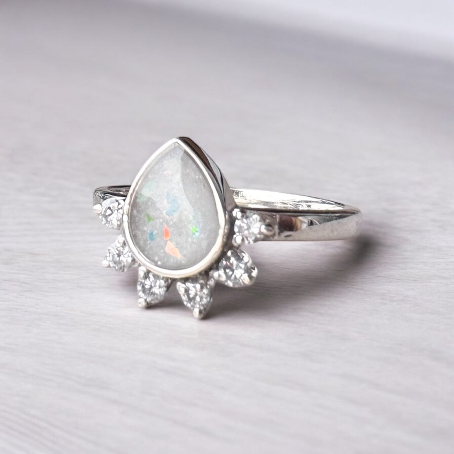 Crystal Tear Ring