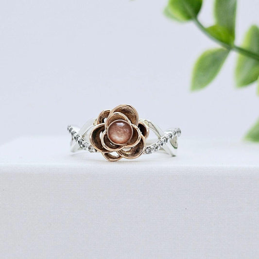 9K Rose Gold - Rose Design Ring