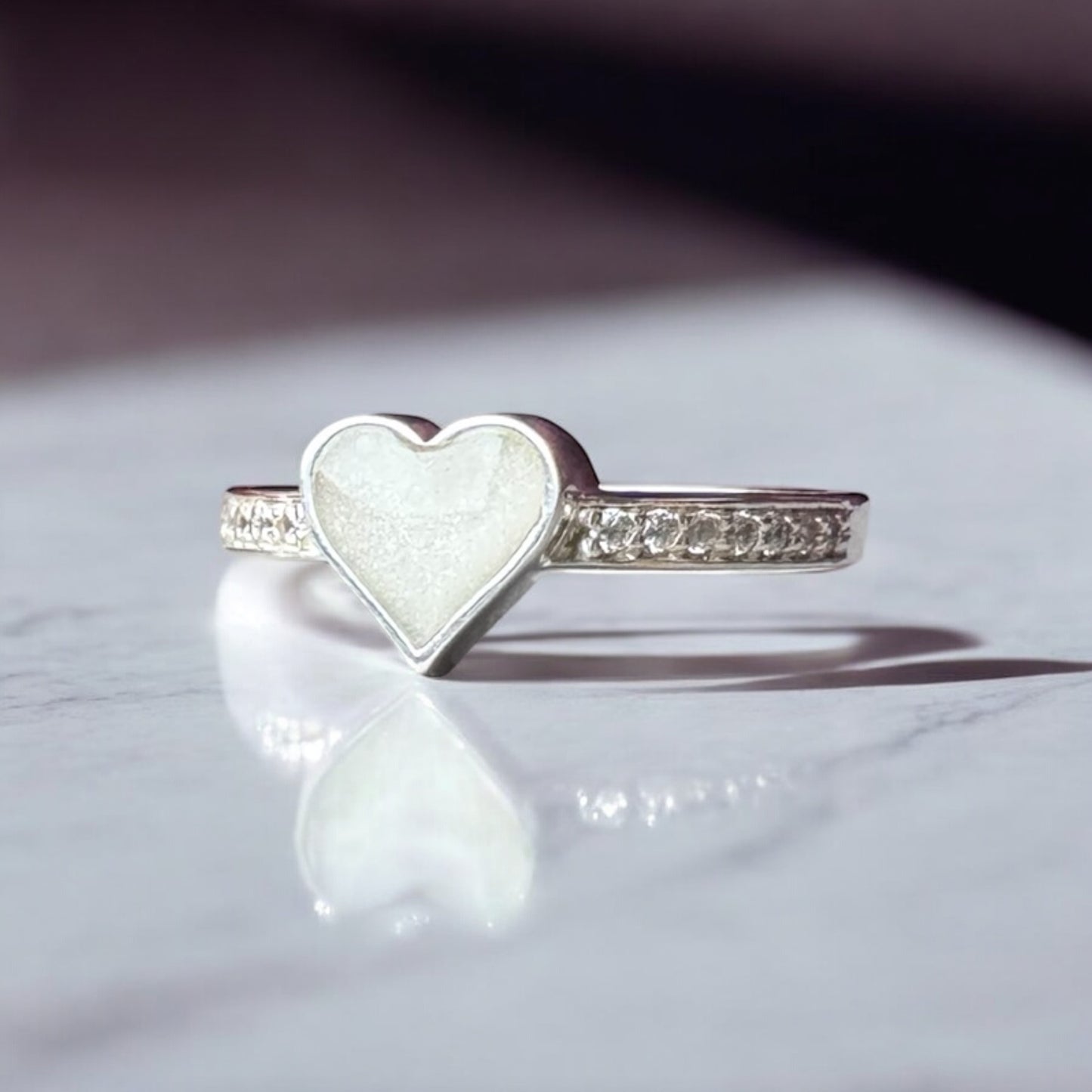 Crystal Heart Ring