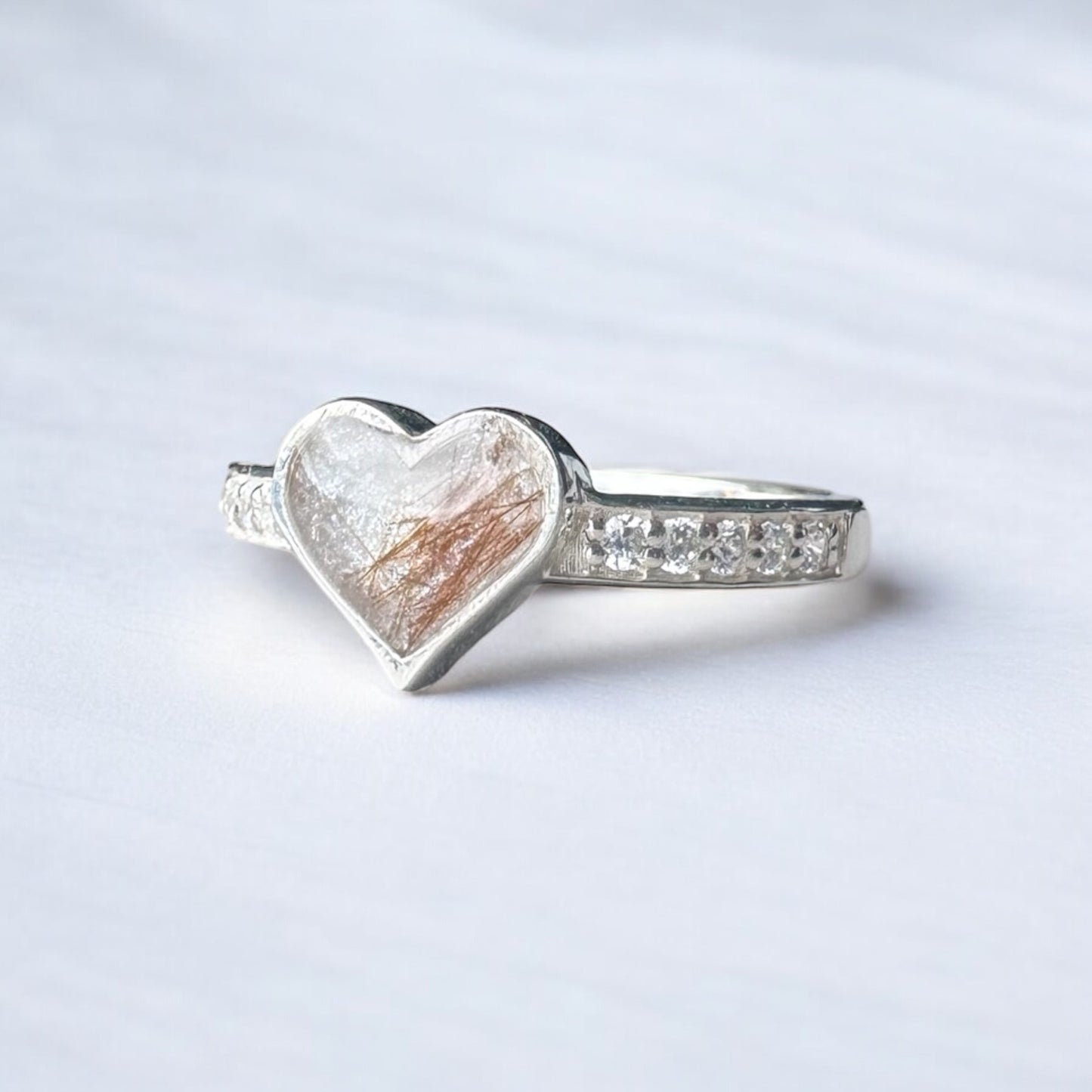Crystal Heart Ring