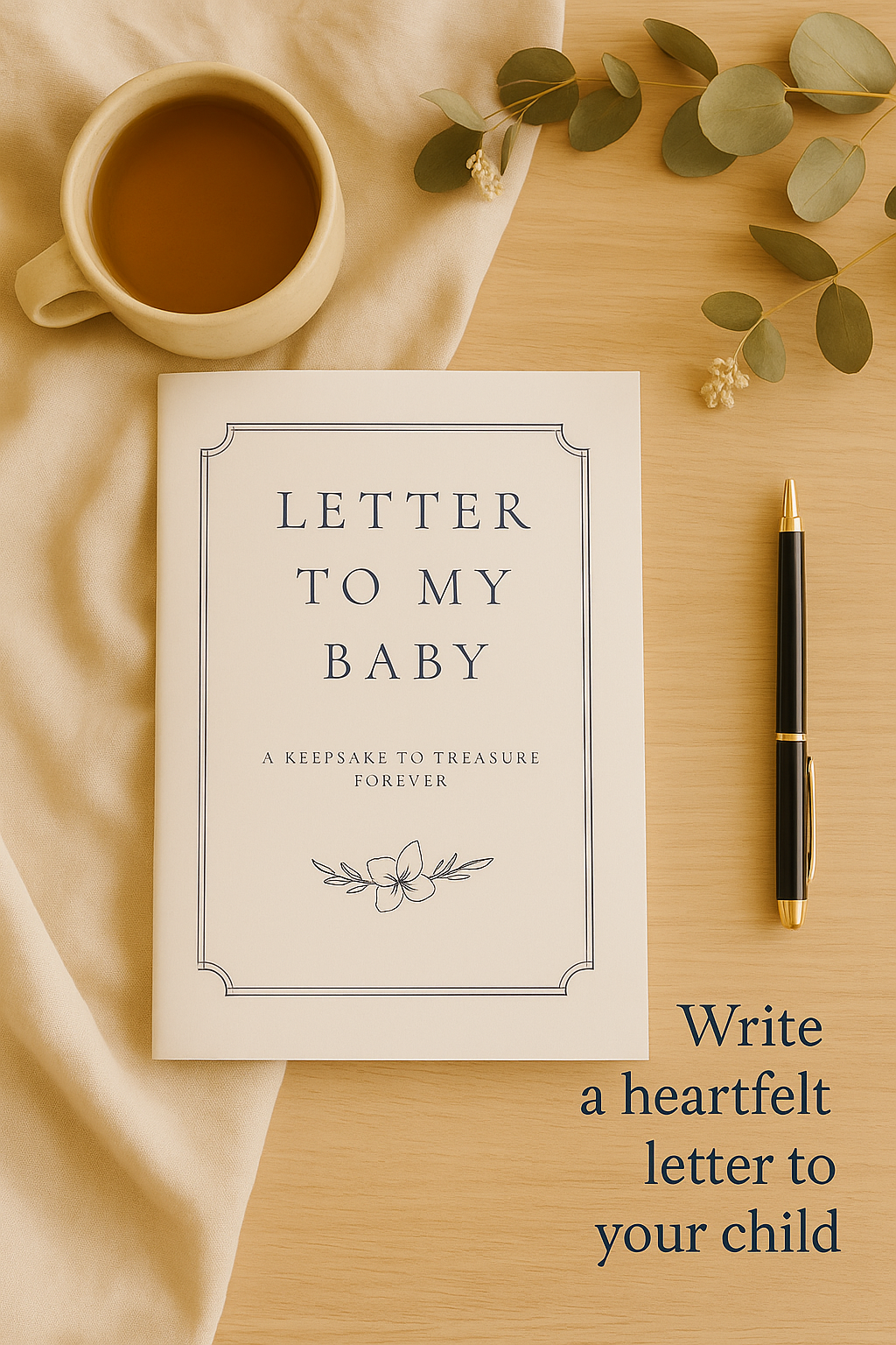 Booklet Style - Letter to My Baby – A Keepsake Booklet for Your Words of Love