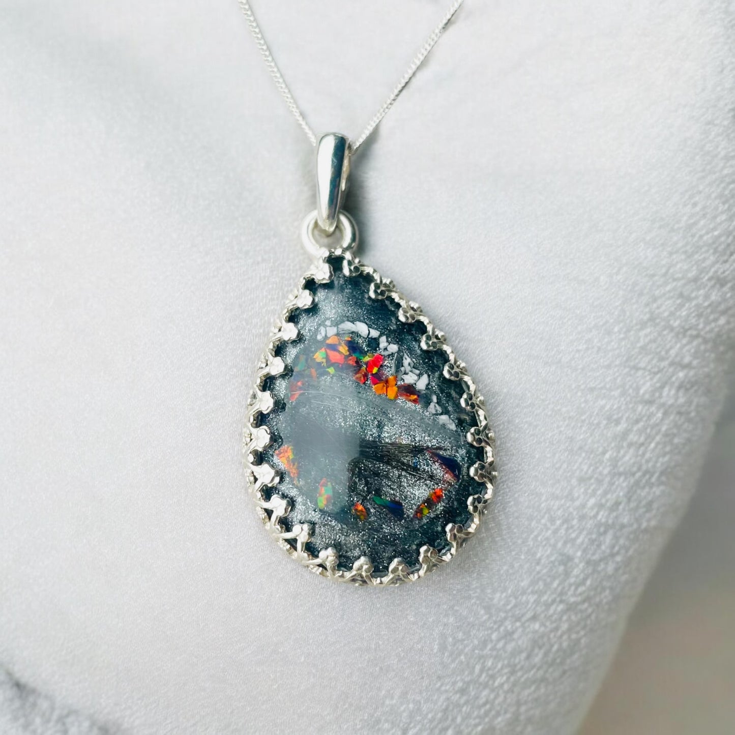 Large Pear Pendant Necklace