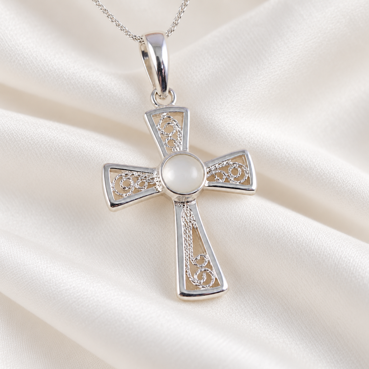 Filigree Cross Pendant