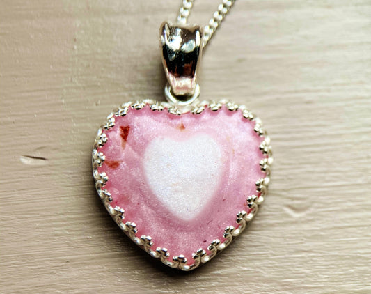 Heart in a heart Necklace