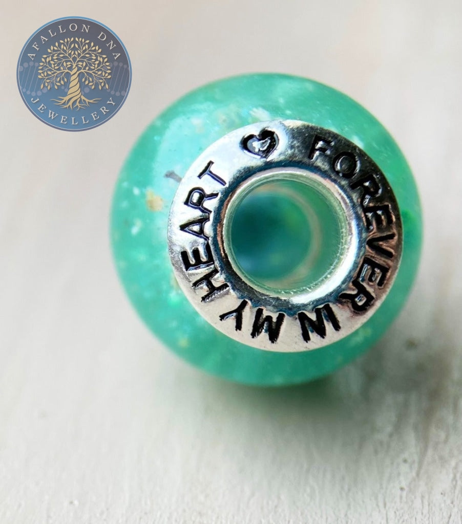 Cremation Ashes and or Hair Fur Charm Bead Memorial Jewellery Keepsake Afallon DNA Jewellery
