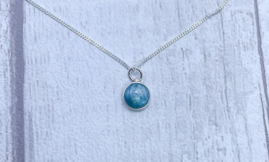 Small Simple Round Necklace Pendant